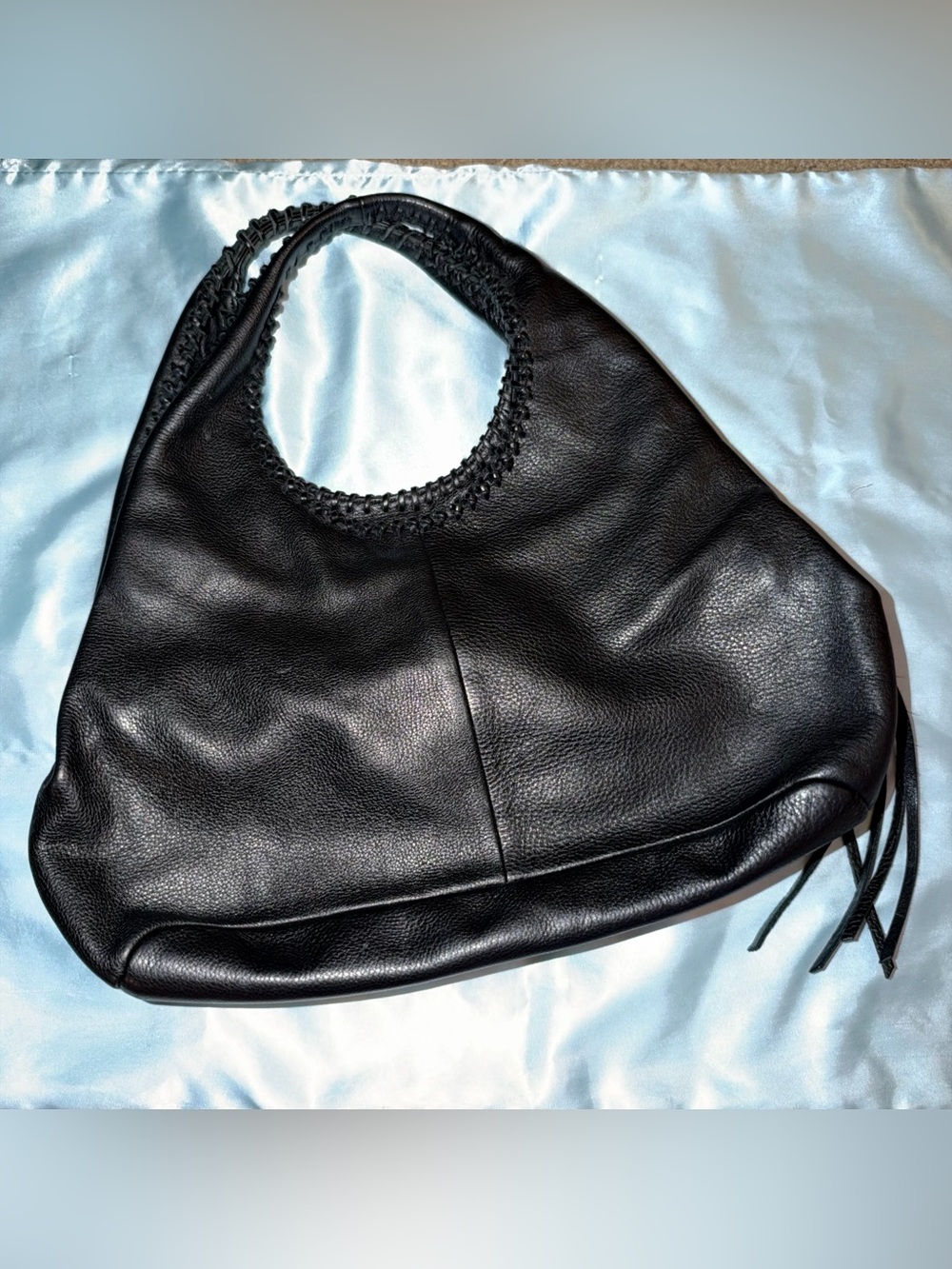 Banana Republic Tassel Leather Hobo Bag
